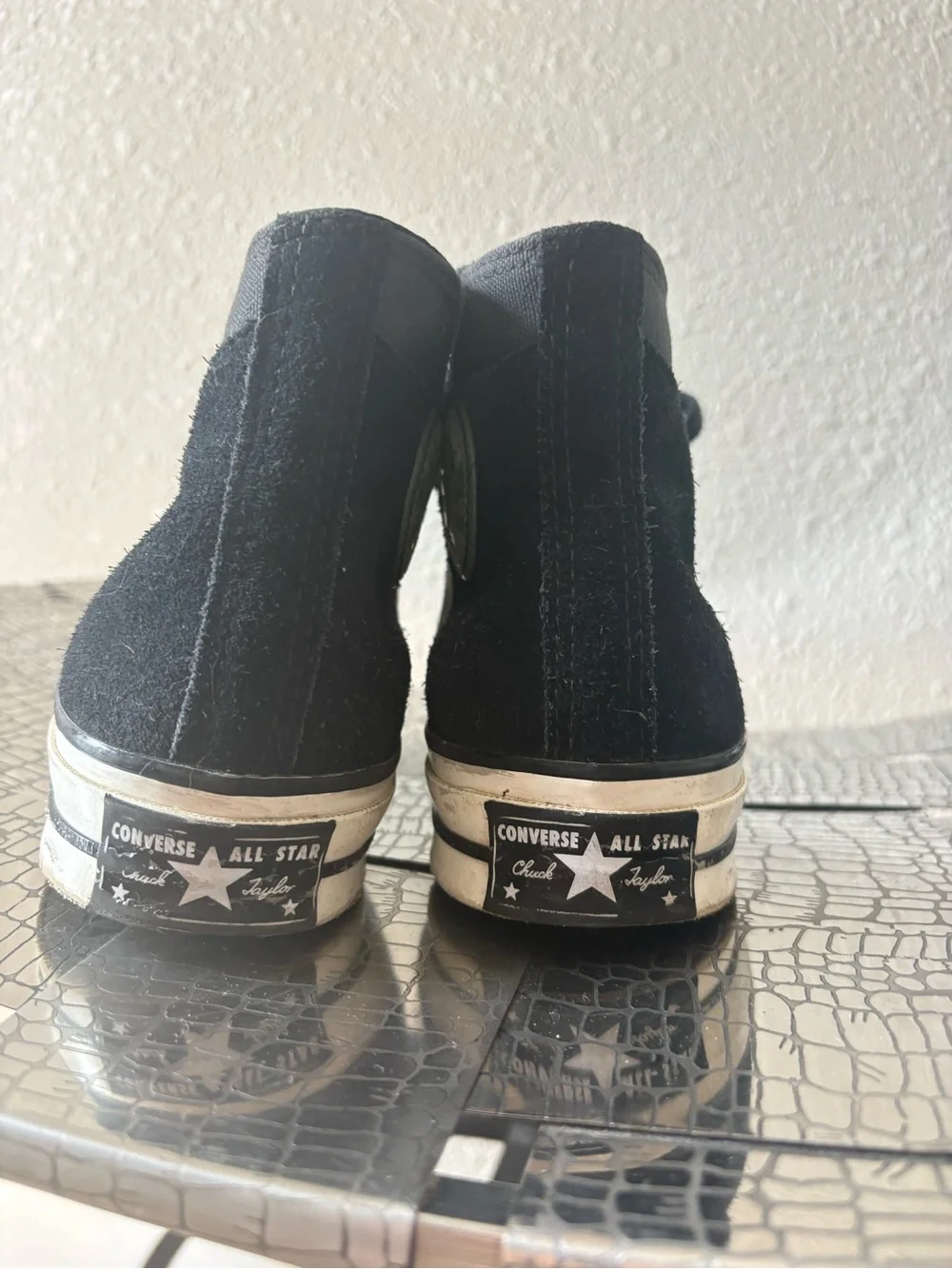 Vans Kids High-Top Sneakers in Black and Gray